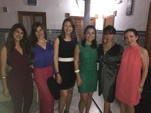 women standing next to each other at Hostel Trotamundos in Seville