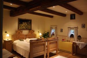 Postel nebo postele na pokoji v ubytování Hotel und Freizeitanlage Rauch-Hof