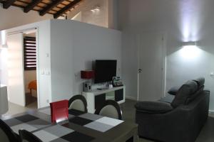 A television and/or entertainment centre at Apartaments y Habitacions Entre Volcans