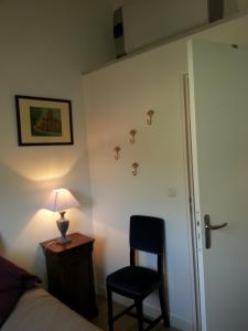 Postel nebo postele na pokoji v ubytování GÎTE DU VALAMBOURG