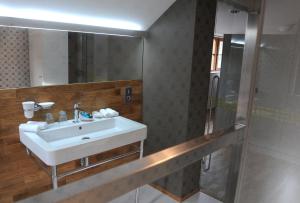 A bathroom at Hotel Kokořín