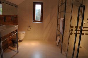 A bathroom at Hotel Kokořín