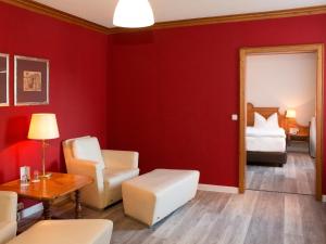 Posezení v ubytování DORMERO Hotel Plauen