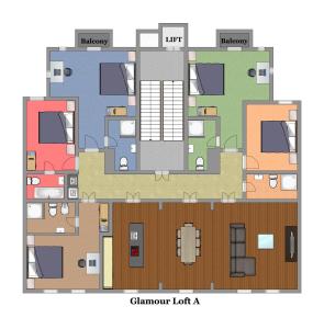 Residence Glamour Premiumの見取り図または間取り図