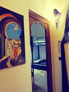 A television and/or entertainment centre at Tangier Kasbah Hostel