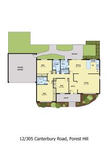The floor plan of Park Avenue - Forest Hill