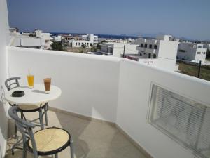 Rõdu või terrass majutusasutuses Agrellis Apartments