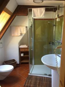 Phòng tắm tại Wirtshaus Jagawirt