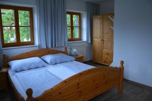Cama ou camas em um quarto em Bauernhof "Unteres Feld"