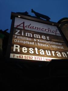 Certyfikat, podpis lub inny dokument wystawiony w obiekcie "Adamerhof"