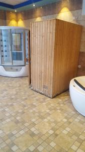 Koupelna v ubytování Hotel Berg Rappeg