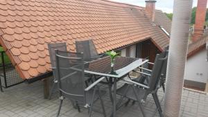 Balkón nebo terasa v ubytování Sklep u Veselých