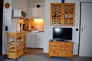 Kuchyň nebo kuchyňský kout v ubytování Apartmenthaus - Haus am Schultal,