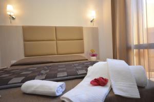 B&B Timpe Bianche 객실 침대