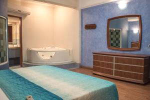 Koupelna v ubytování Autohotel Ilussion