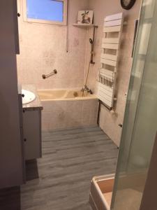 Koupelna v ubytování Gîte sur Loue + 37 fotografií
