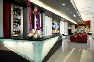 A seating area at Pannonia Tower
