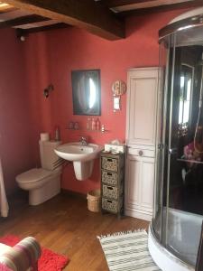 Koupelna v ubytování B&B De Eifelhoeve