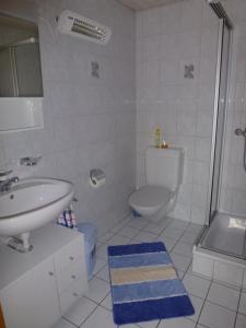 Koupelna v ubytování Haus Abendberg