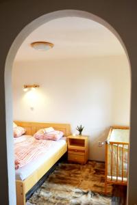 
Postel nebo postele na pokoji v ubytování Chata Mir
