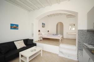 מיטה או מיטות בחדר ב-Lino Apartments