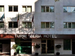 a hotel with a sign that reads turnim beria hotel at TURIM Iberia Hotel in Lisbon
