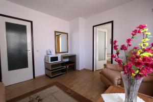 TV a/nebo společenská místnost v ubytování Family Hotel Verona