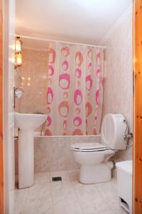 een badkamer met een toilet en een wastafel bij Alexandra in Kineta