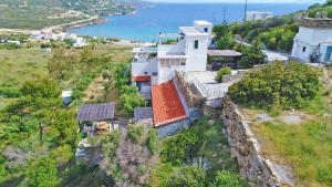 an aerial view of a house on a hill at Kypri Apartments in Kipri