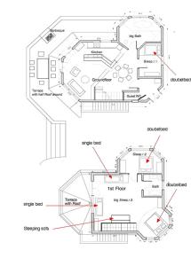The floor plan of The Place by the Sun