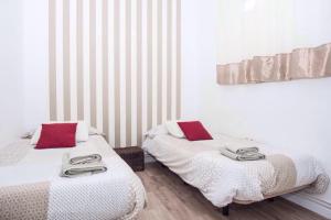 Cama o camas de una habitación en Apartamento Terraza en Paz