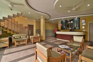 Hotel Galaxy的休息区