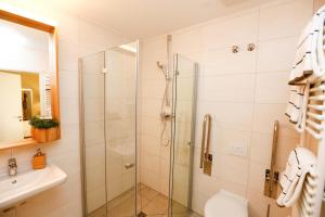 Koupelna v ubytování Hotel am Peterstor