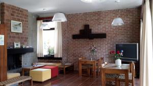 TV a/nebo společenská místnost v ubytování Hotel Campagna