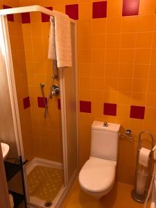 Koupelna v ubytování Puffele b&b