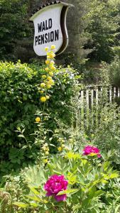 A garden outside Waldpension Mück