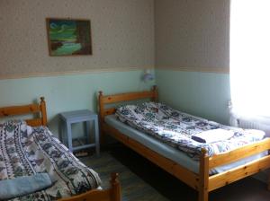 Säng eller sängar i ett rum på STF Regnagården Vandrarhem