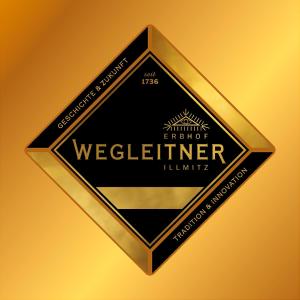 una etiqueta para una botella de licor weffner en Erbhof Wegleitner, en Illmitz