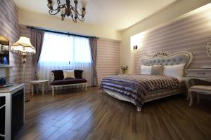 Postel nebo postele na pokoji v ubytování Taroko Mountain View B&B