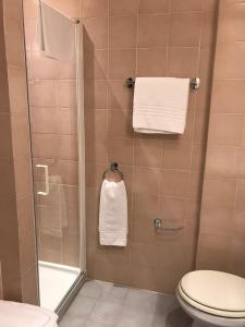 Koupelna v ubytování NovaHotel