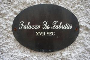 Certifikát, hodnocení, plakát nebo jiný dokument vystavený v ubytování Palazzo De Fabritiis
