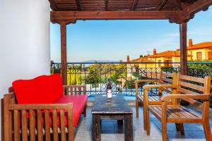 Balkón nebo terasa v ubytování Akritas Ef Zin Villas & Suites