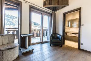 Posezení v ubytování Hôtel Spa Crychar