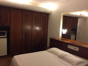 Η κουζίνα ή μικρή κουζίνα στο Evandro Apart Hotel