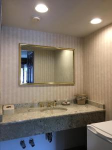 Koupelna v ubytování Chalet Inn & Suites