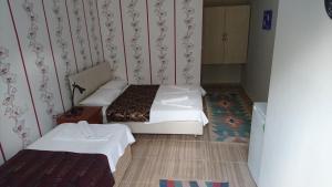 a small room with two beds in it at Sirius Hotel in Dalyan