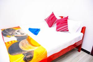 Postel nebo postele na pokoji v ubytování Marcelin Family Villa