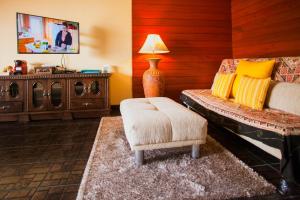 מיטה או מיטות בחדר ב-Baan Manuchang Villa, SHA Certified