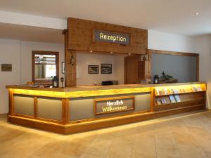 Lobbyn eller receptionsområdet på Hotel Winterer