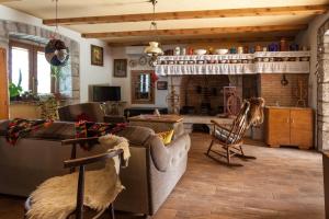 TV a/nebo společenská místnost v ubytování Country Villa St Anton